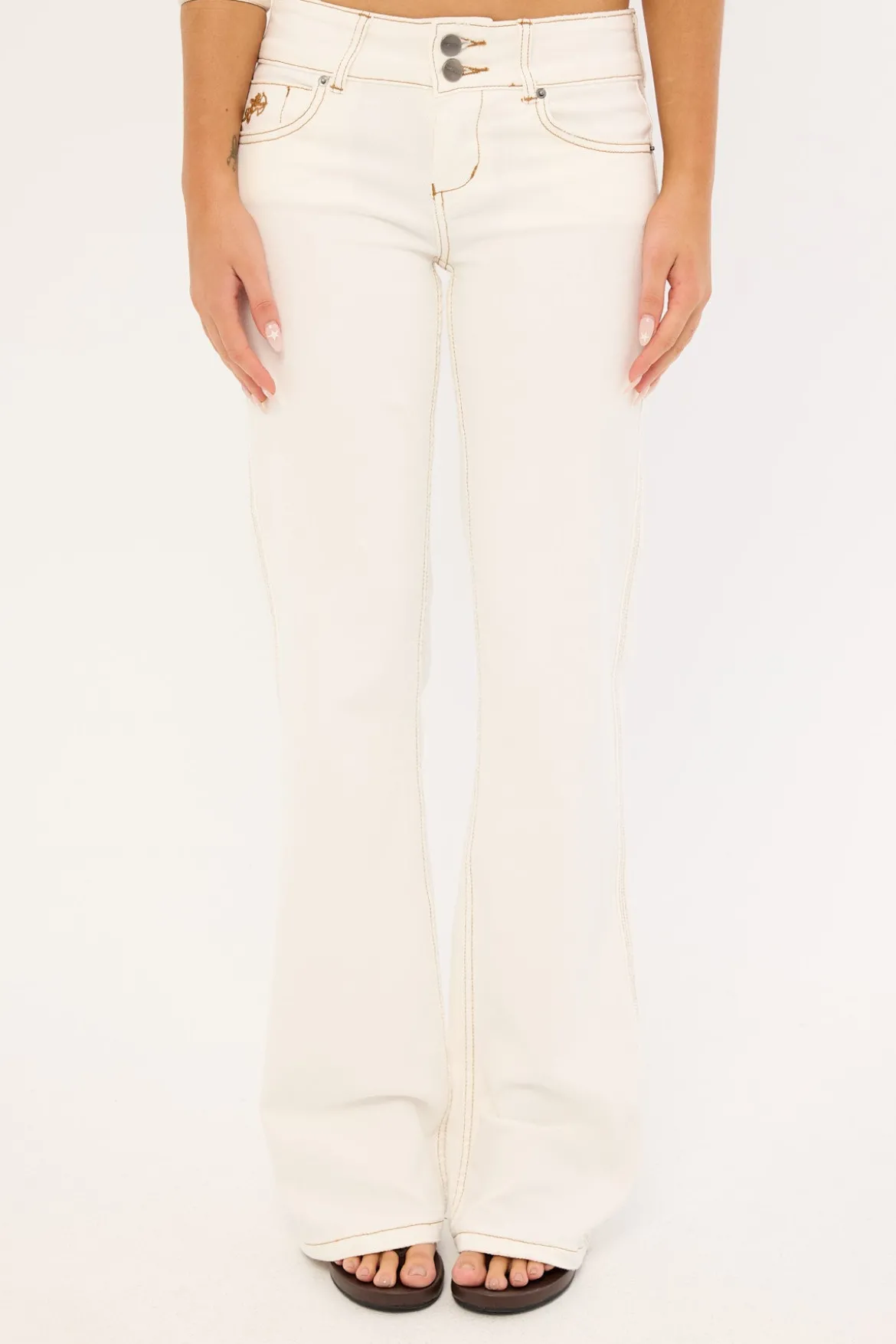 Bootcut Low Rider Jean Clean Out