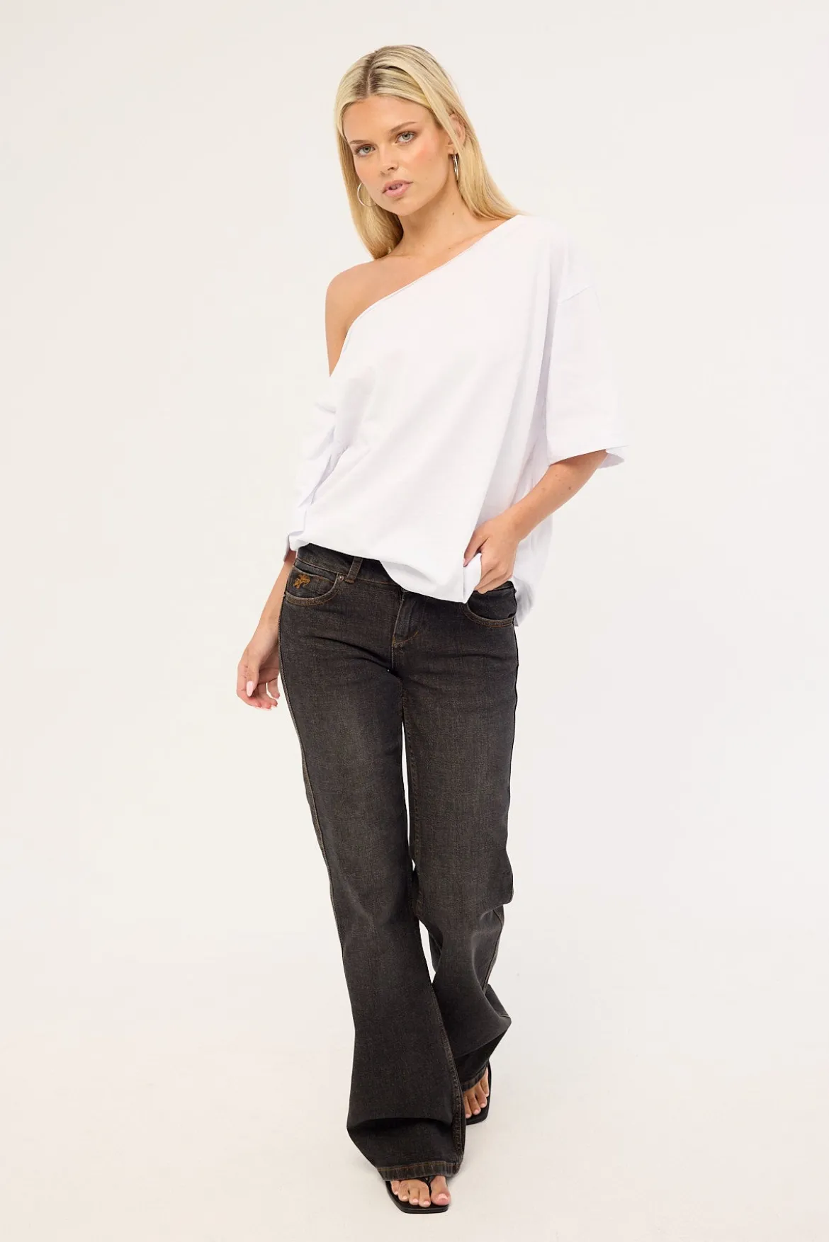 Bootcut Low Rider Jean Worship Black Dust