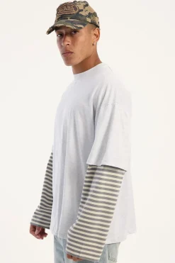 Bottega Shirt Ash Stripe