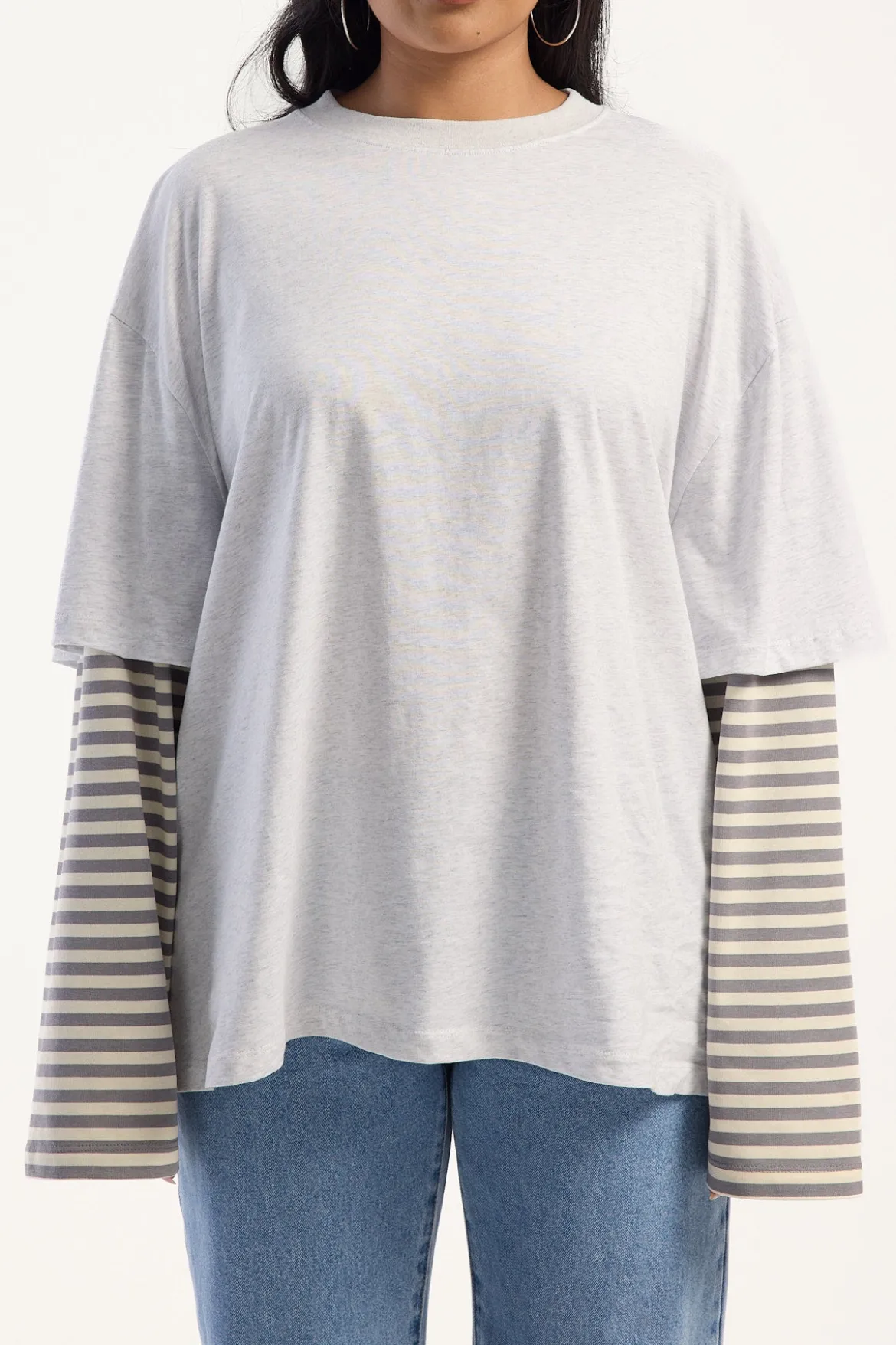 Bottega Shirt Ash Stripe