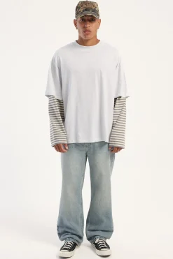 Bottega Shirt Ash Stripe