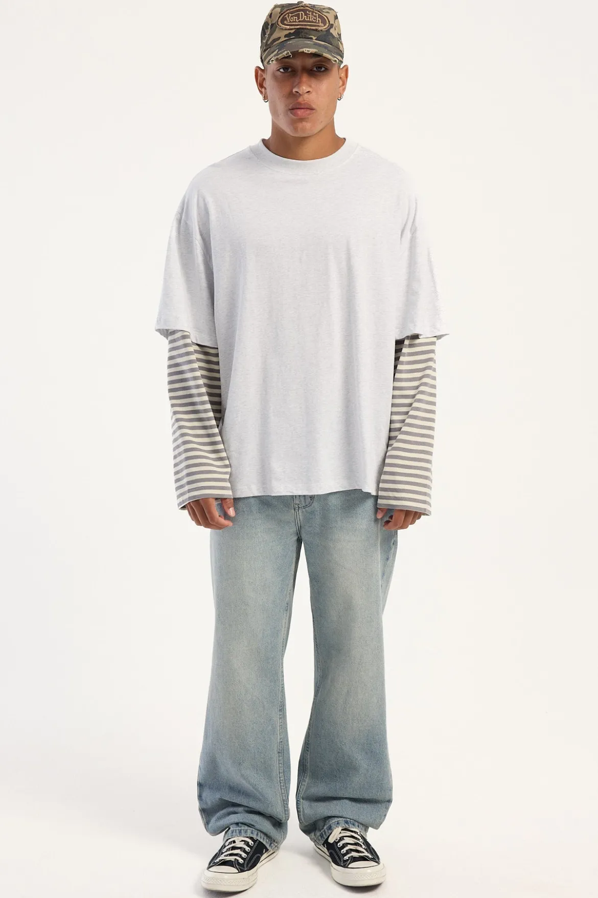 Bottega Shirt Ash Stripe