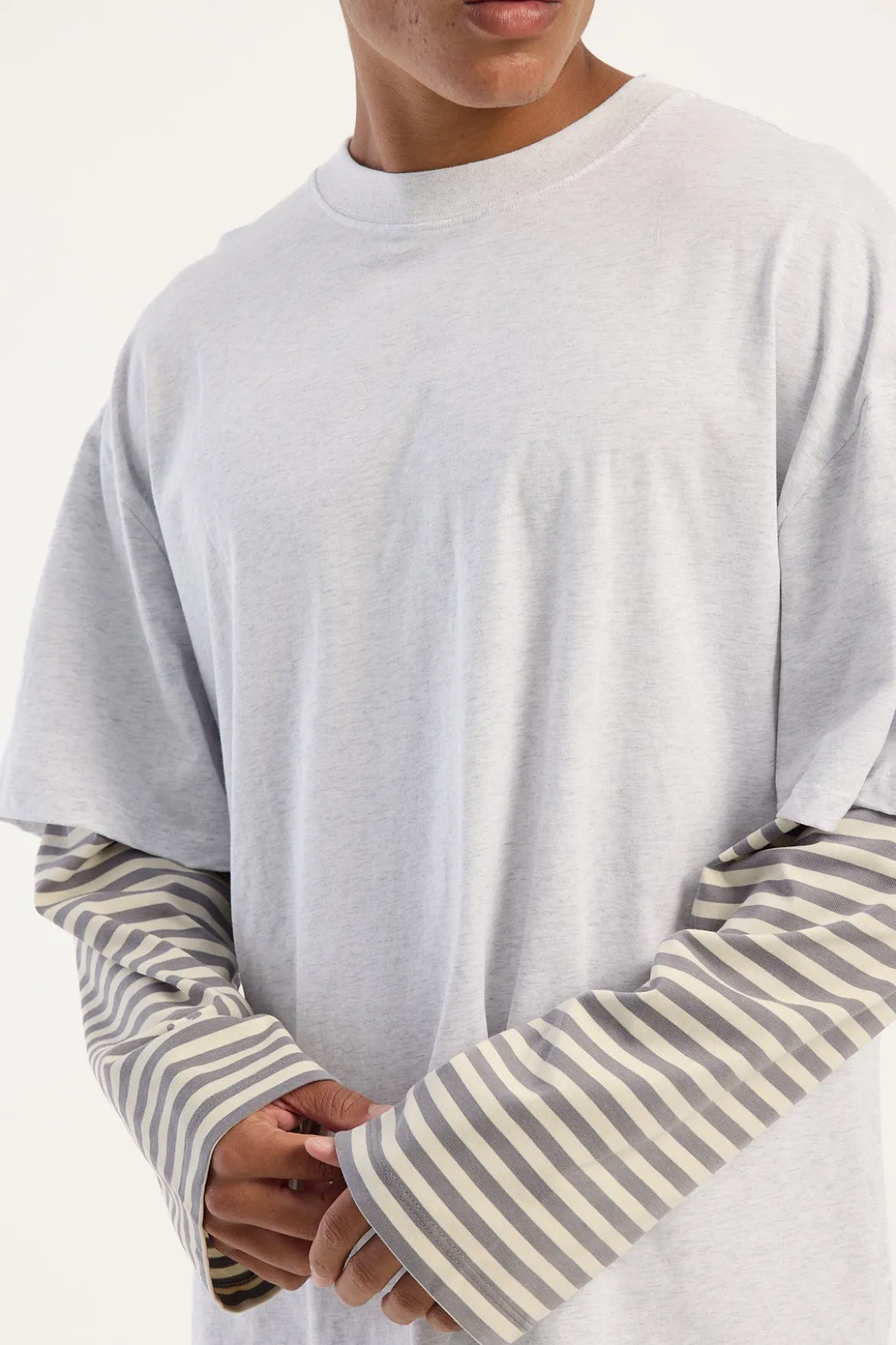 Bottega Shirt Ash Stripe