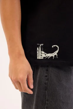 Box Fit Crop Short Sleeve Shirt Faded Black