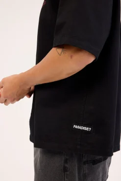 Box Fit Crop Short Sleeve Shirt Faded Black