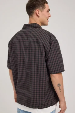 Boxcar Shirt Black Check