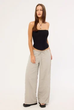 Briar Low rise Wide Leg Pant Grey