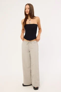 Briar Low rise Wide Leg Pant Grey