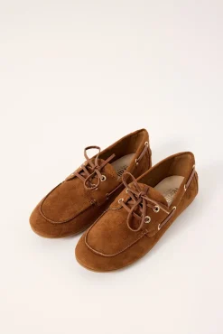 Brody Boat Shoe Chestnut Tan Micro