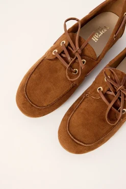 Brody Boat Shoe Chestnut Tan Micro