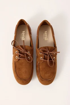 Brody Boat Shoe Chestnut Tan Micro