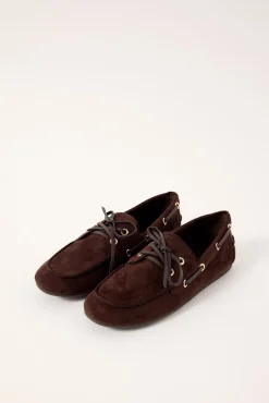 Brody Boat Shoe Chocolate Brown Micro