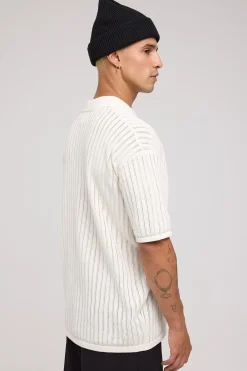 Bruno Knitted Polo White