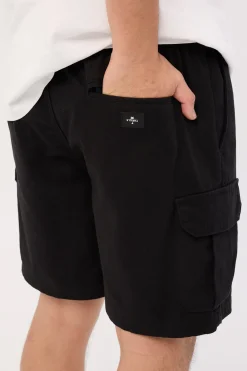 Bueno Elastic Cargo Short Black