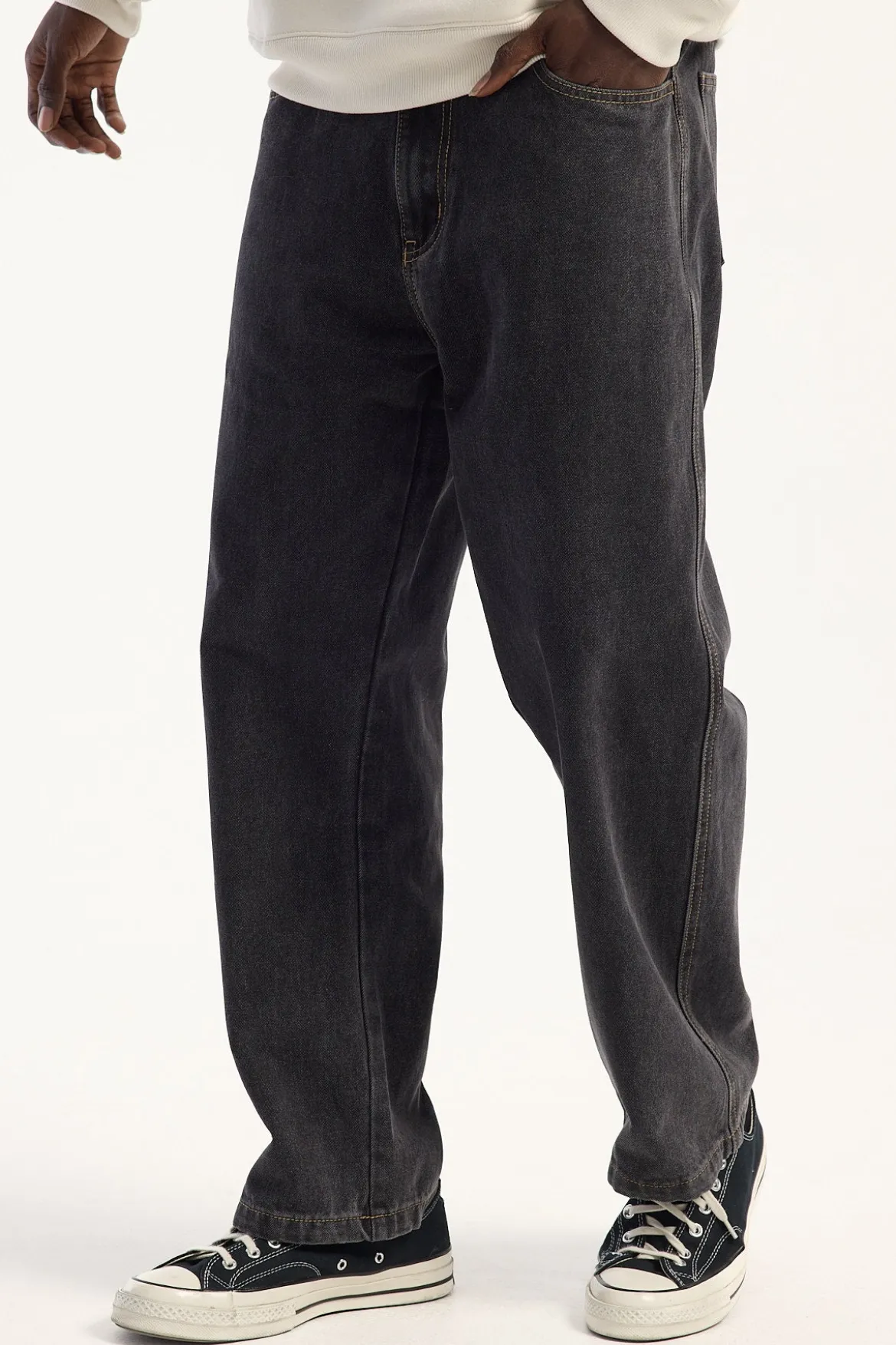 Bull Denim 91 Baggy Jean Washed Black