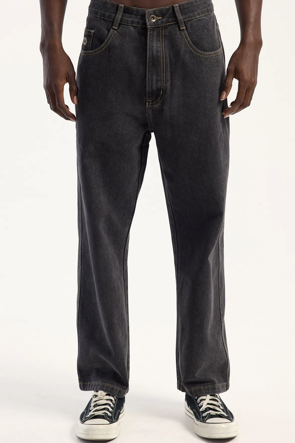 Bull Denim 91 Baggy Jean Washed Black