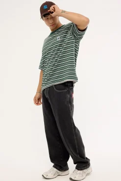 Bull Denim 91 Baggy Jean Washed Black Denim