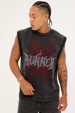 Burn Muscle Washed Black