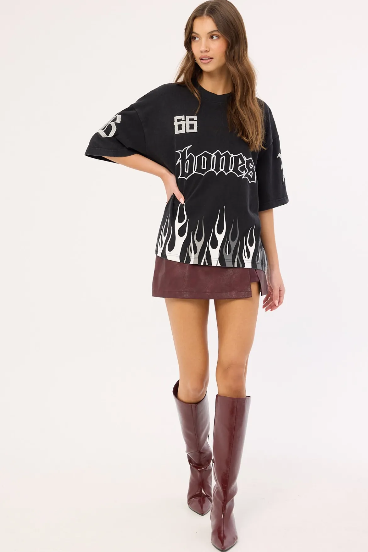 Burner Boxy Tee Black