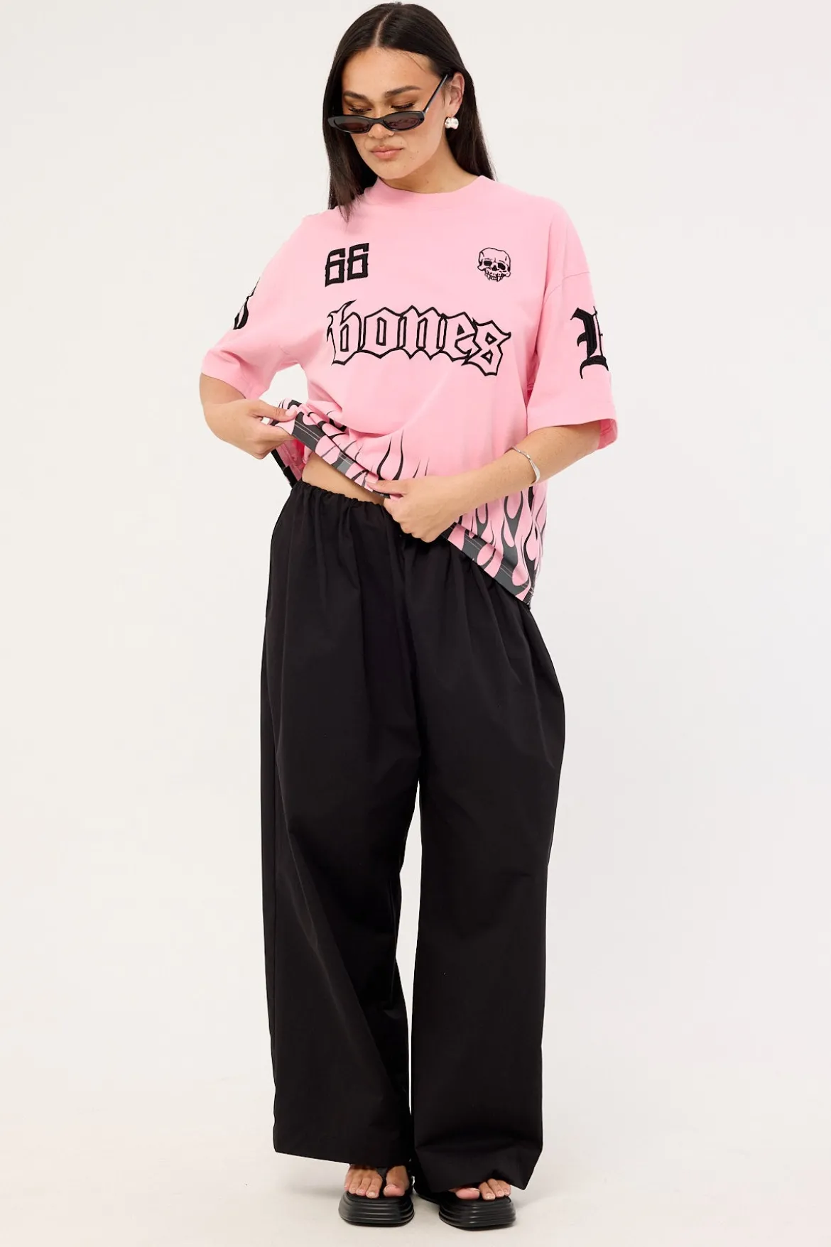 Burner Boxy Tee Washed Pink