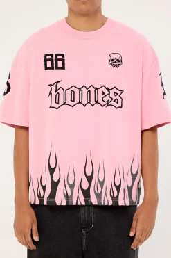 Burner Boxy Tee Washed Pink
