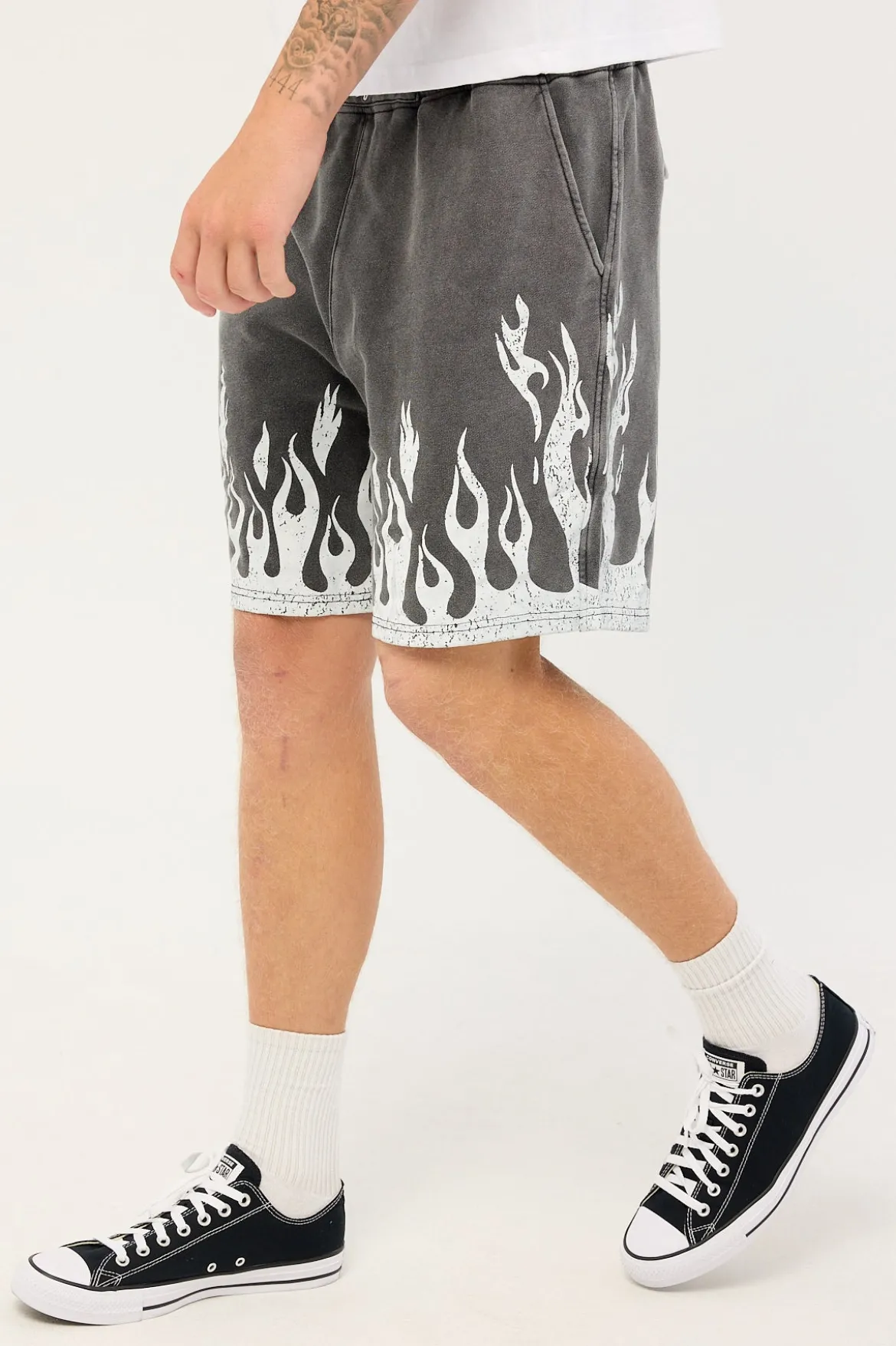 Burner Jersey Shorts Washed Black
