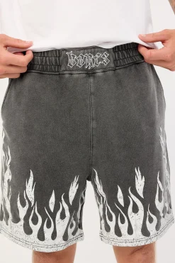 Burner Jersey Shorts Washed Black