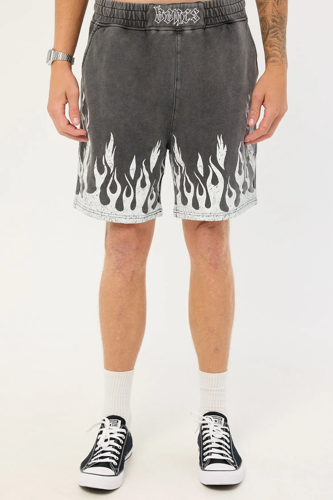 Burner Jersey Shorts Washed Black