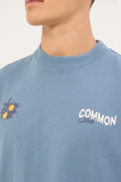 Burst Heavyweight Easy Tee Vintage Blue