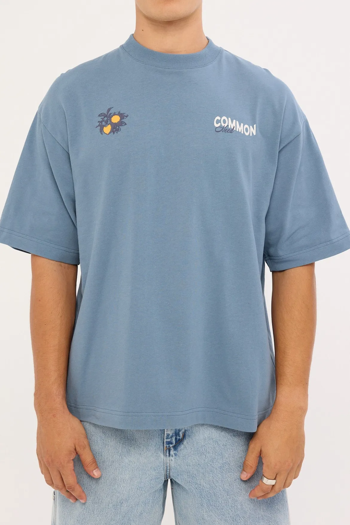 Burst Heavyweight Easy Tee Vintage Blue