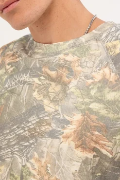 Bushman Box Fit Cropped Oversize Raglan Tee Bushman Camo