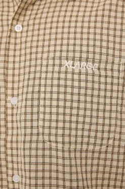 Cab Check SS Shirt Tan
