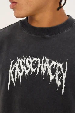 Cagey Oversized Tee Mineral Black