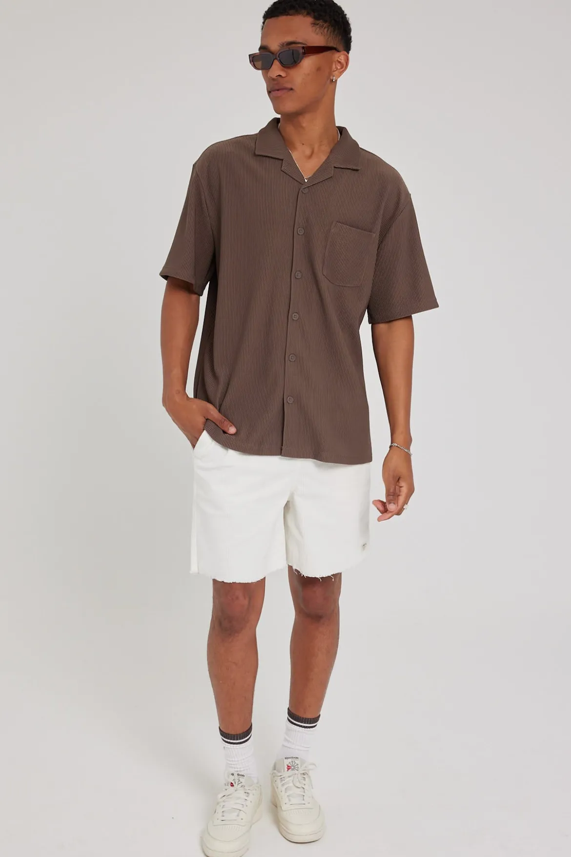 California Organic Cord Short White