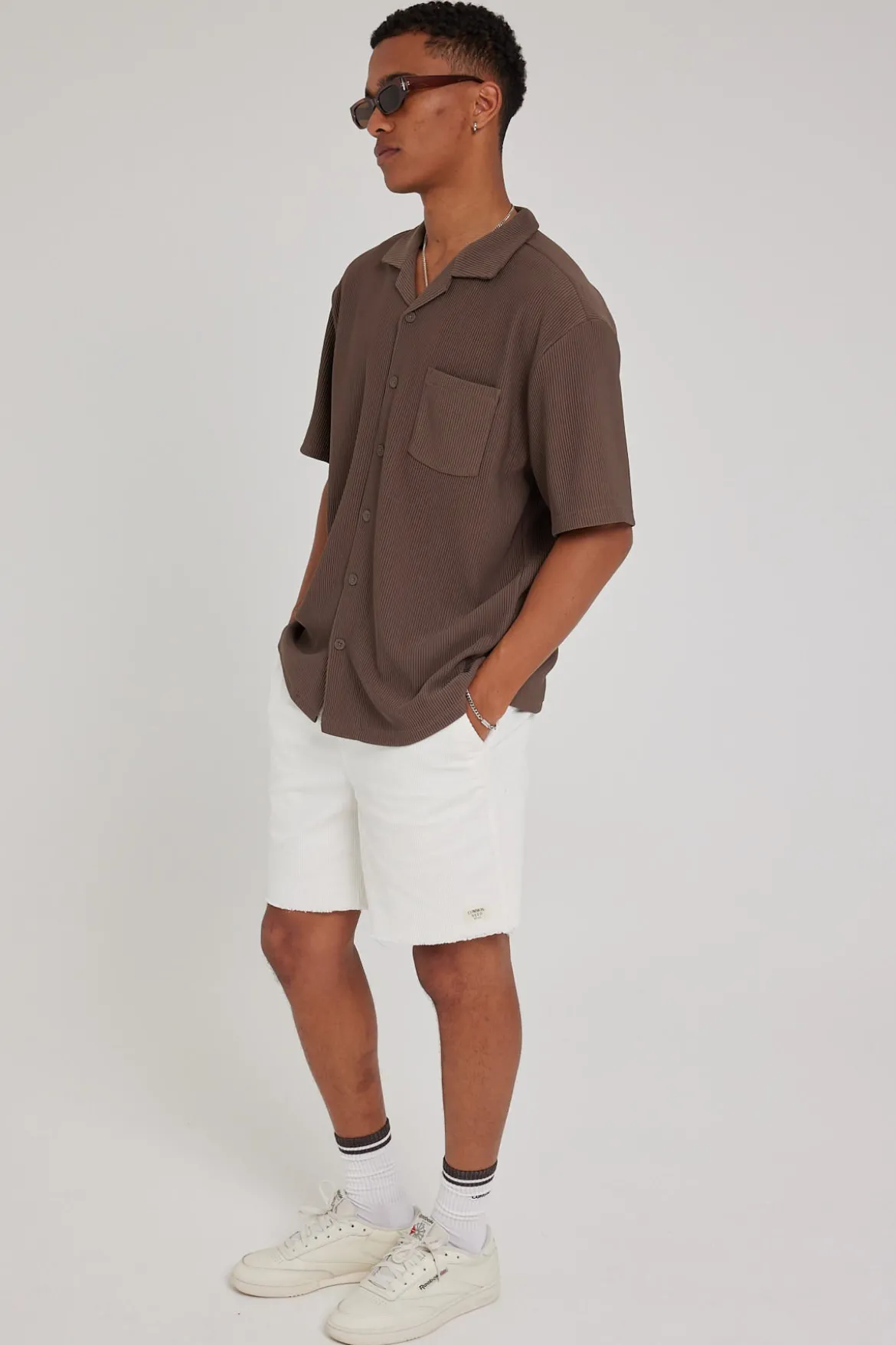 California Organic Cord Short White