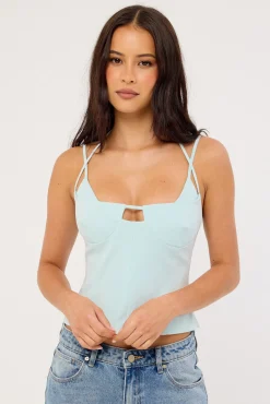 Calla Corset Top Blue