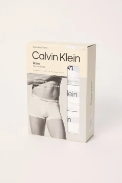 Calvin Klein Icon Cotton Stretch Low Rise Trunk 3PK White