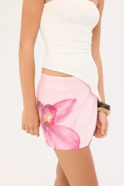 Calypso Sequin Mini Skirt Pink