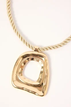 Campbell Statement Pendant Necklace Gold
