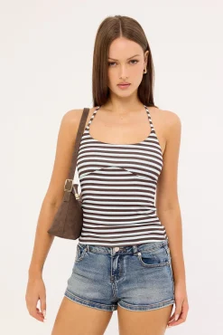 Camryn Low Rise Denim Short Mid Blue Denim