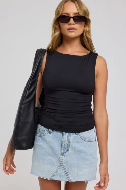 Candy Denim Skirt Tainted Blue