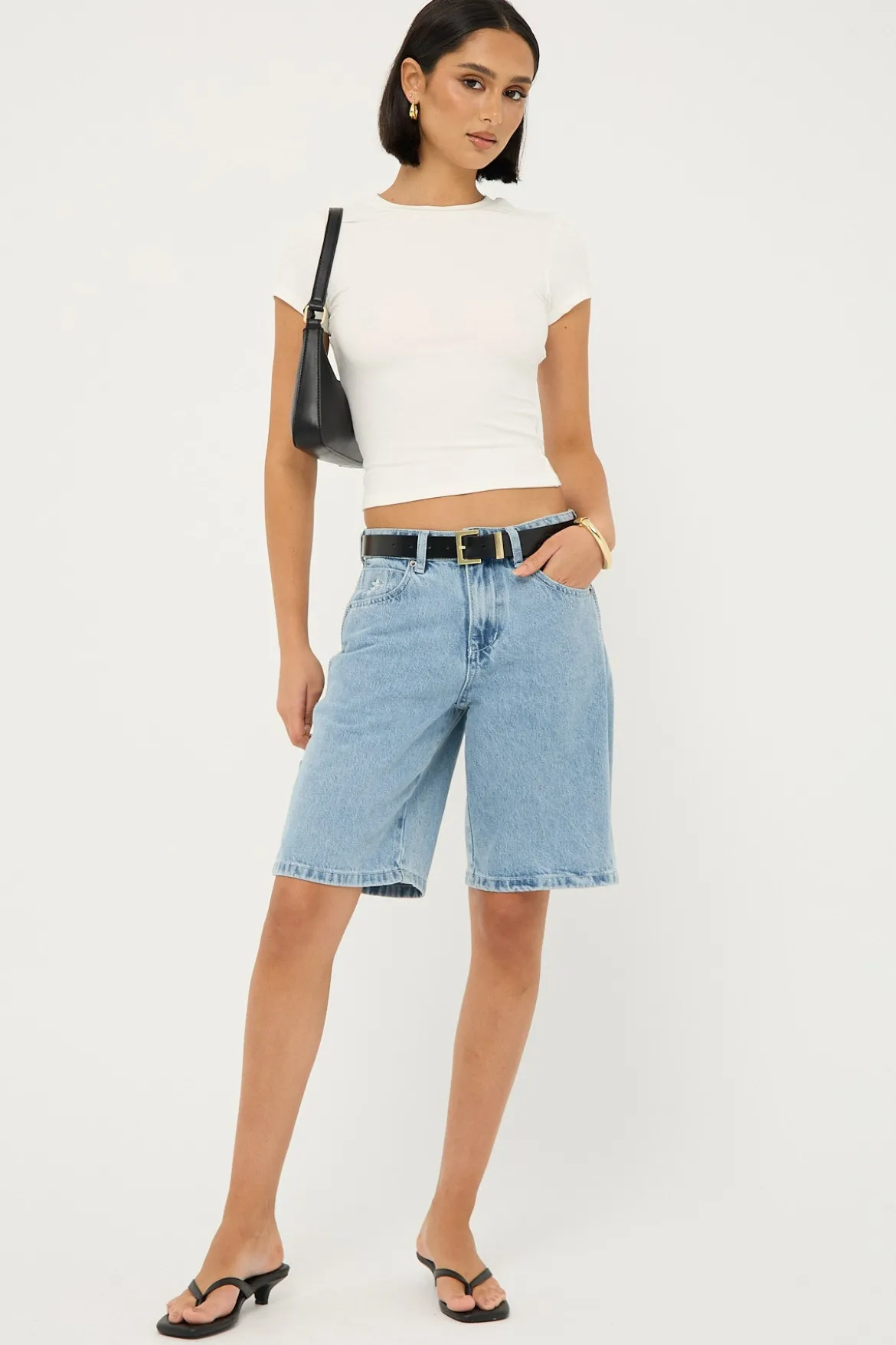 Cap Sleeve Tee White