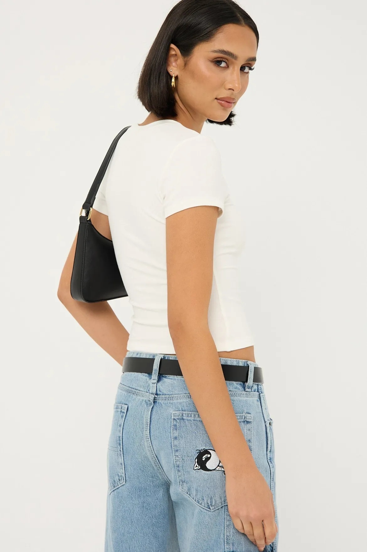 Cap Sleeve Tee White