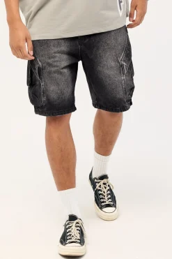 Cargo Pocket Short Washed Grey