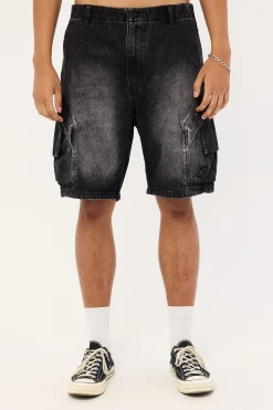 Cargo Pocket Short Washed Grey
