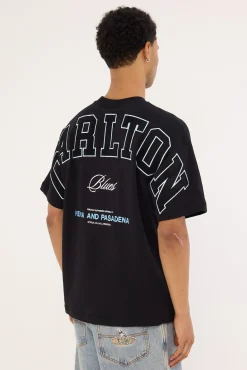 Carlton Stadium Loopback Tee Black
