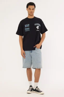 Carlton Stadium Loopback Tee Black
