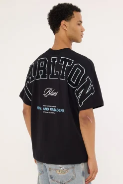 Carlton Stadium Loopback Tee Black