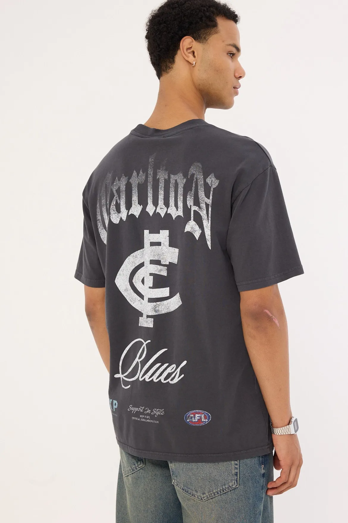 Carlton Vintage Goth Tee Pigment Asphalt