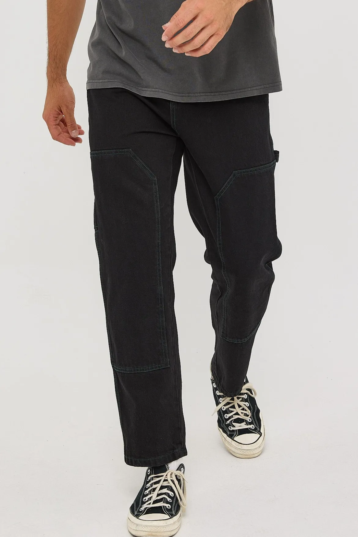 Carpenter Double Knee Pant Black Rinse